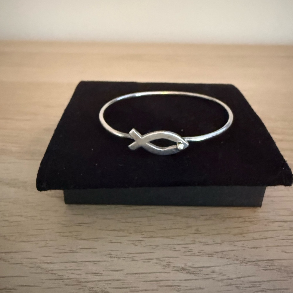 James Avery Silver Icthus fish Bracelet